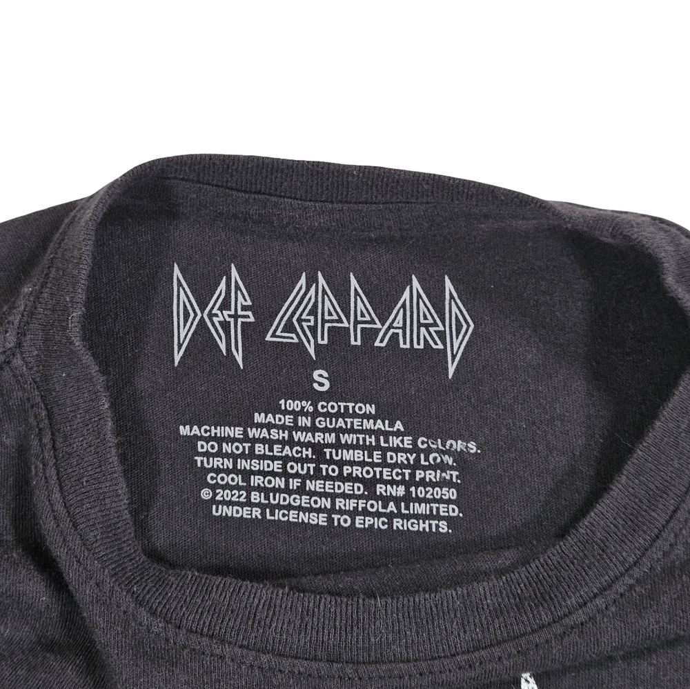 Def Leappard Official Merch Womens Graphic Print T Shirt, Black, Small - Picture 7 of 10